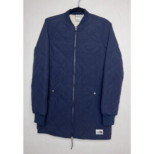 The North Face Women's Blue Quilted Sherpa Lined Cuchillo Basic Jacket Size XS